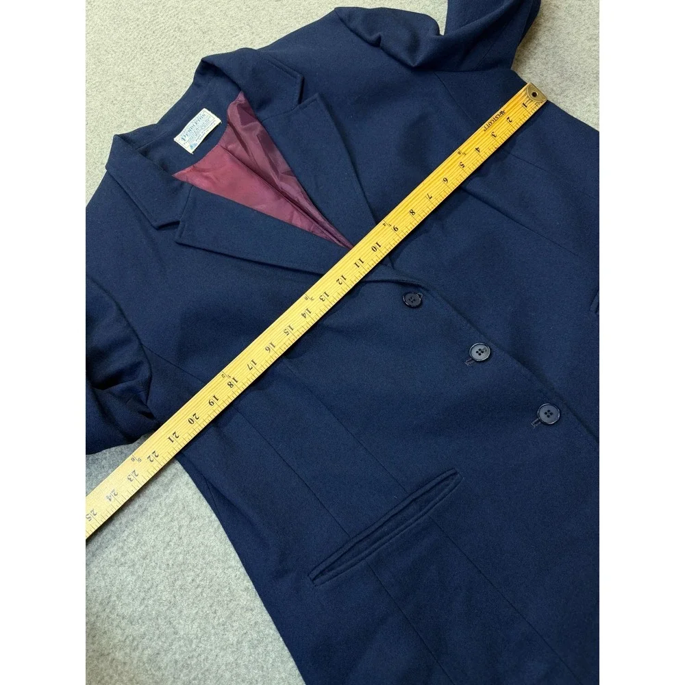 Pendleton Womens Vintage‎ Blazer Tailored Navy Virgin Wool 42 Chest Lined USA XL